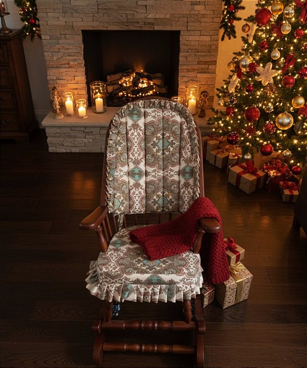 Cadeira De Balanço Mandala 1,18/40 X 64 X 50 Móveis De Gramado