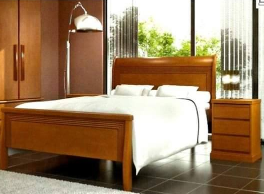 Cama de Casal Queen 1,60 x 2,00 – ( Acompanha 02 Mesas de Cabeceiras 66A x 45L x 37P )