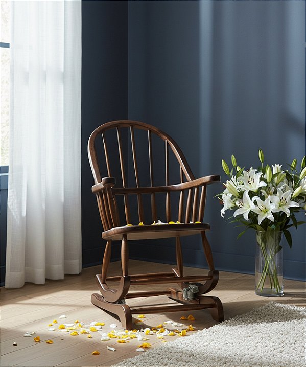 Cadeira De Balanço Encosto Baixo 98/40 x 64 x 50 - Moveis De Gramado