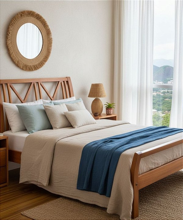 Cama de Casal King Size 1,95 x 2,05 - Móveis de Gramado