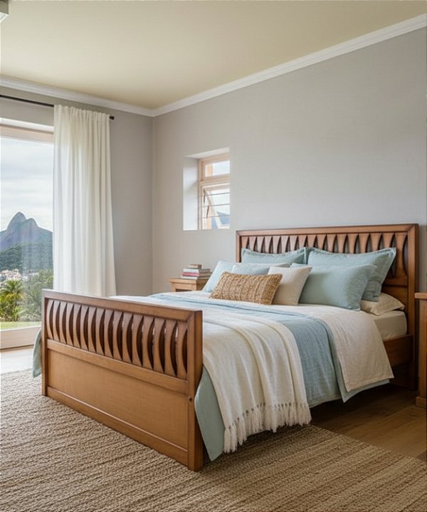 Cama de Casal King Size 1,95 x 2,05 - Móveis de Gramado