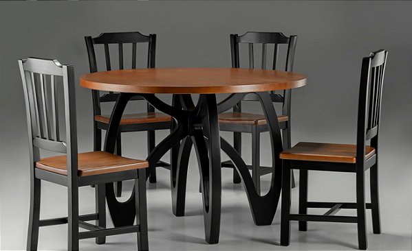 Sala de Jantar 1,60 x 1,60 - ( 06 Cadeiras ) - Móveis de Gramado