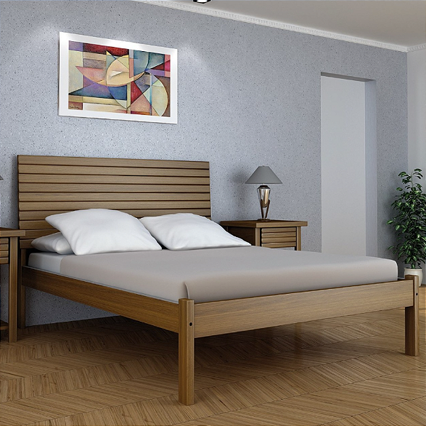 Cama Maciça 1,00 x 1,90 - Móveis de Gramado