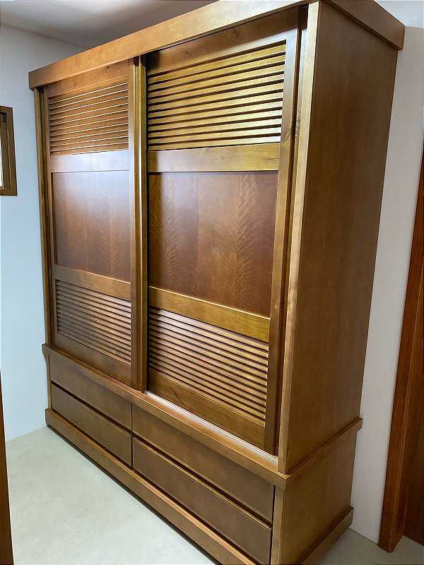 Guarda Roupas Veneziana 1,87 x 50 x 2,13 – ( 02 Portas de Correr ) - Móveis de Gramado