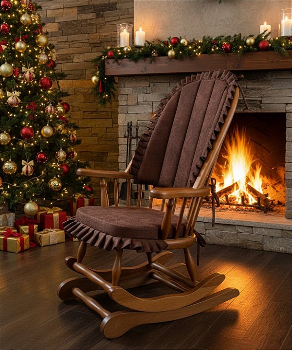 Cadeira De Balanço Elefante Marrom 1,18/40 X 64 X 50 - Móveis De Gramado