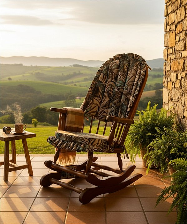 Cadeira De Balanço Maranta 1,18/40 X 64 X 50 - Móveis De Gramado