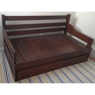 Sofá Cama Tricama Madeira Maciça - Móveis de Gramado