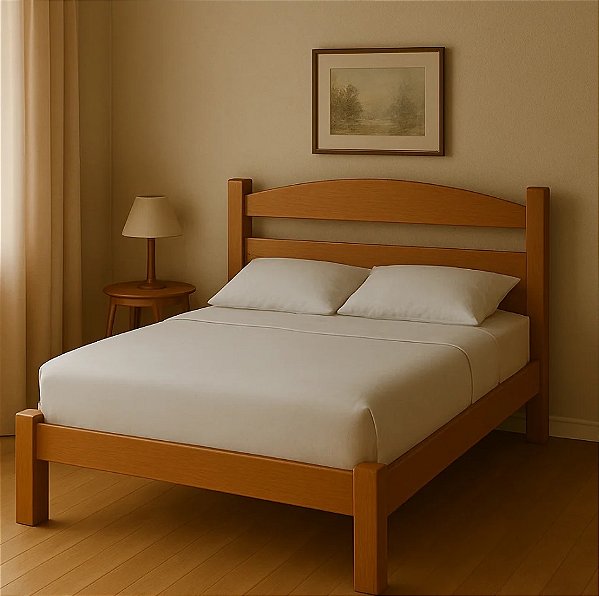 Cama de Madeira Maciça - Móveis de Gramado