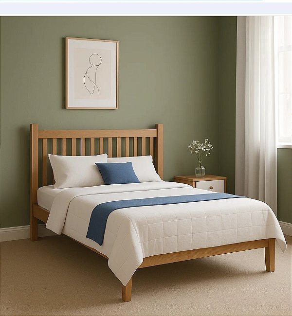 Cama de Madeira Maciça - Móveis de Gramado