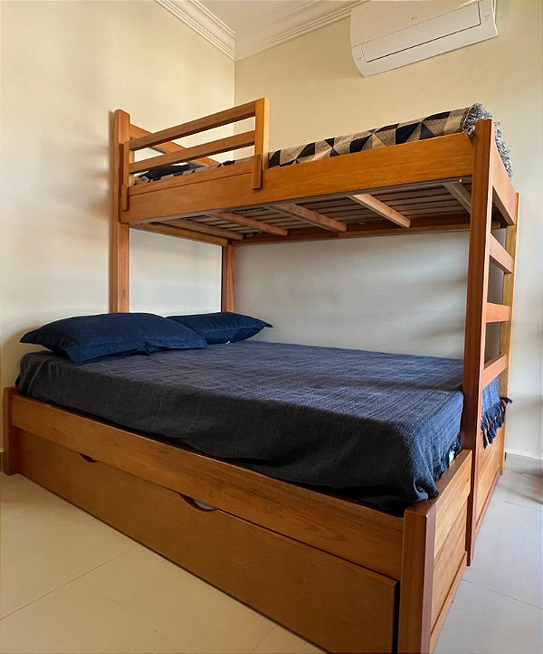 Cama de Casal Com Beliche e Bicama - Móveis de Gramado