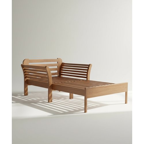 Sofá Cama Floribal 1,00 x 90 x 1,00 - Madeira Maciça - Móveis de Gramado