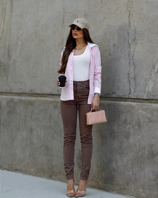 Calça Skinny Sheila - Marrom