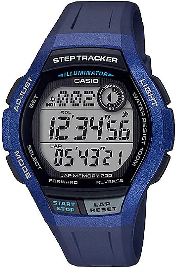 Relógio Casio WS-2000H Digital Lap Memory Step Tracker