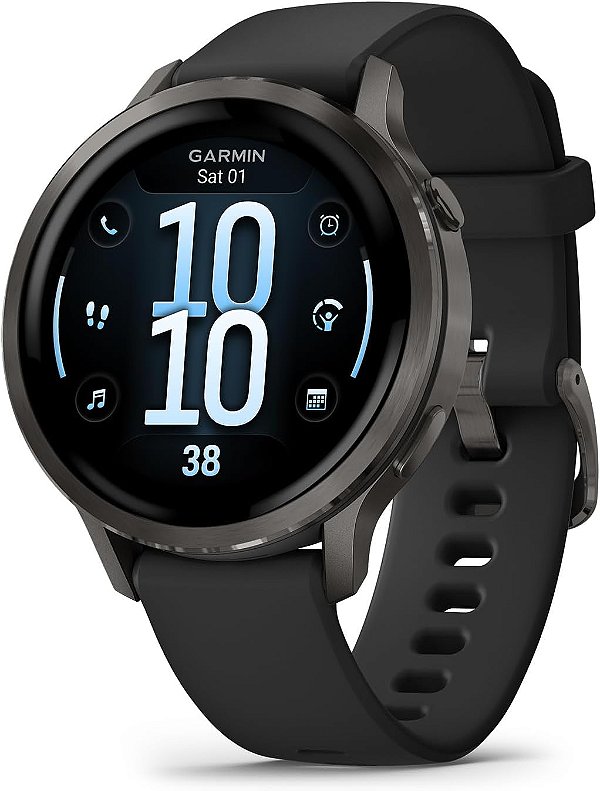 Relógio Garmin Venu 4 -41 MM - Slate/Black (010-03013-02)
