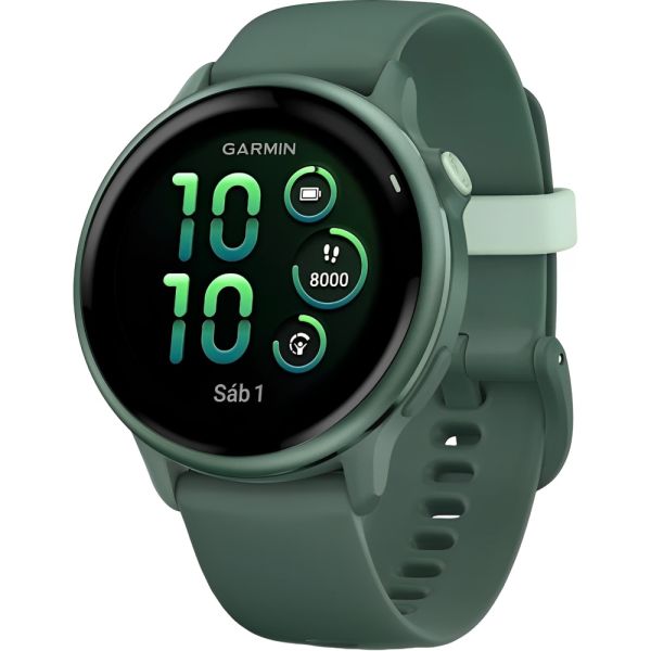 Relógio Garmin Vívoactive 6 com Monitor Cardíaco de Pulso e GPS VERDE