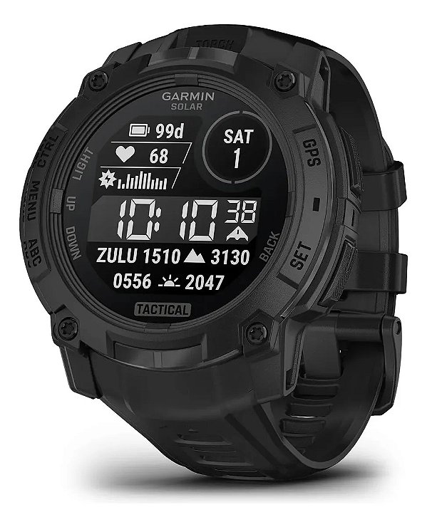 Relógio Smartwatch Garmin Instinct 3 Solar Tactical Preto 50mm