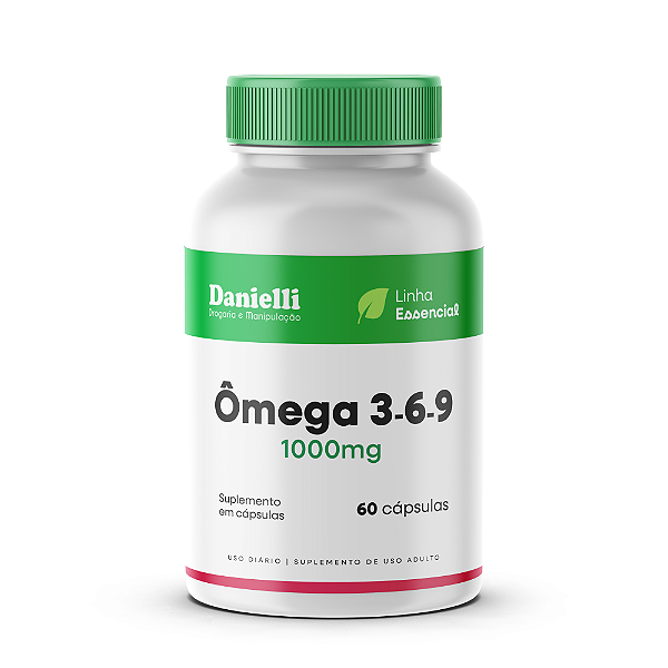 Ômega 3,6 e 9 - 1000mg - 60 cápsulas