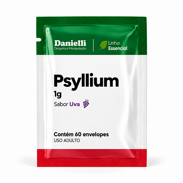 Psyllium 1g – 60 envelopes – Sabor Uva