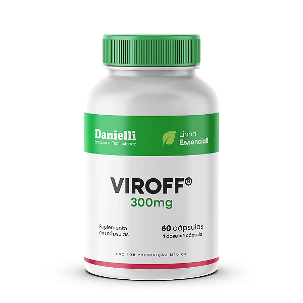 VIROFF 300mg - 60 Cáps - Reforço natural no combate a infecções virais