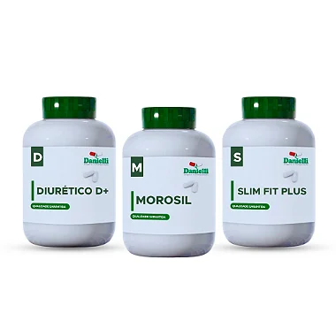 Combo Emagreça Já (30 cápsulas) - Morosil, Diurético D+ e Slim Fit Plus