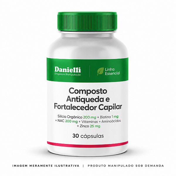 Composto Antiqueda e Fortalecedor Capilar - 30 Cápsulas