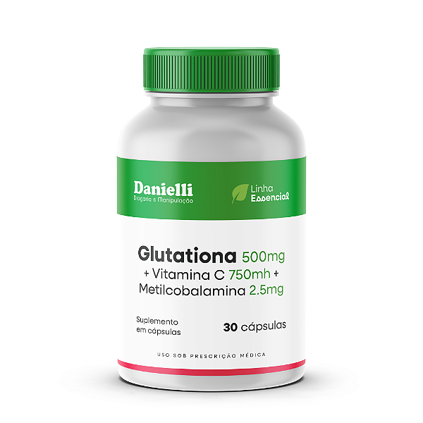 Glutationa 500mg + Vitamina C 750mh + Metilcobalamina 2.5mg (Doses)