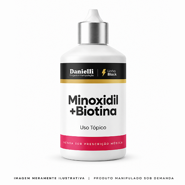 Minoxidil 5% + Biotina 5mg - Conta Gotas