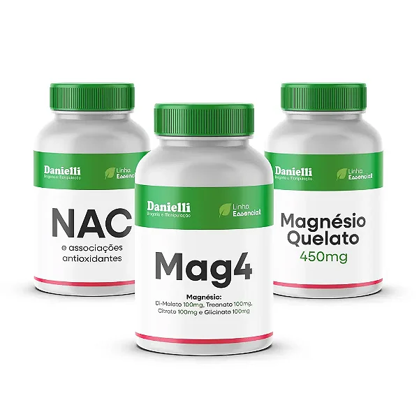 Kit Magnésio + Mag4 + NAC