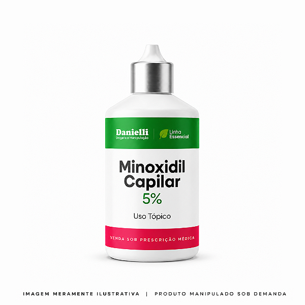 Minoxidil Capilar 5% 120ml (Frasco Conta Gotas)