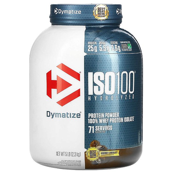 ISO 100 - 100% Whey Protein Isolado Hydrolizado 5L (2,3 Kg) - Dymatize