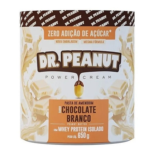 Pasta de Amendoim com Whey Isolado – 600g – Dr Peanut