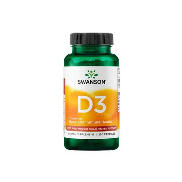 VITAMIN D3 50MCG C/250 CAPS SW1210 - SWANSON