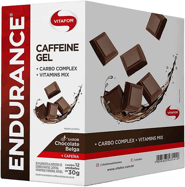 Endurance Caffeine Gel - 12 Sachês 30g - Vitafor