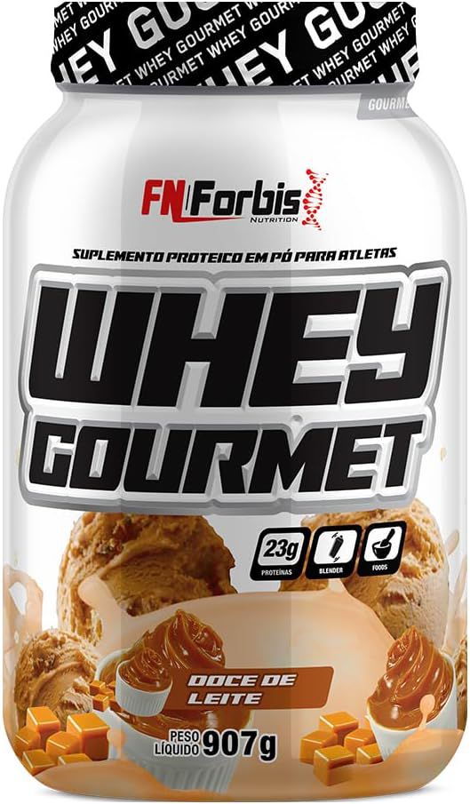 Kit 5 UN Whey Gourmet Pote - 907g - Doce de Leite - FN