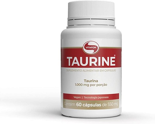 Taurine 550mg – 60 Cápsulas – Vitafor
