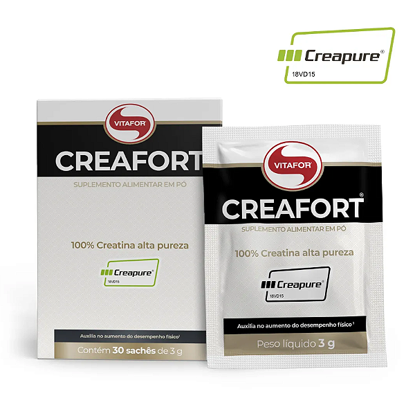 Creafort (Creapure) - 30 Sachês 3g - Vitafor