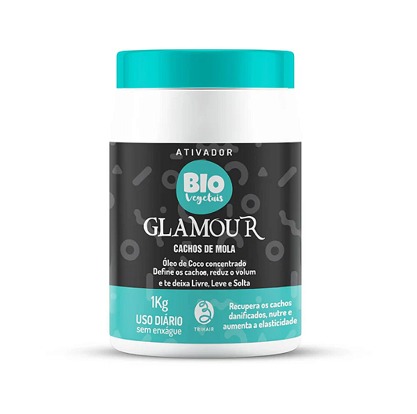 Ativador de Cachos Glamour Cachos de Mola - Biovegetais - 1kg - Trihair