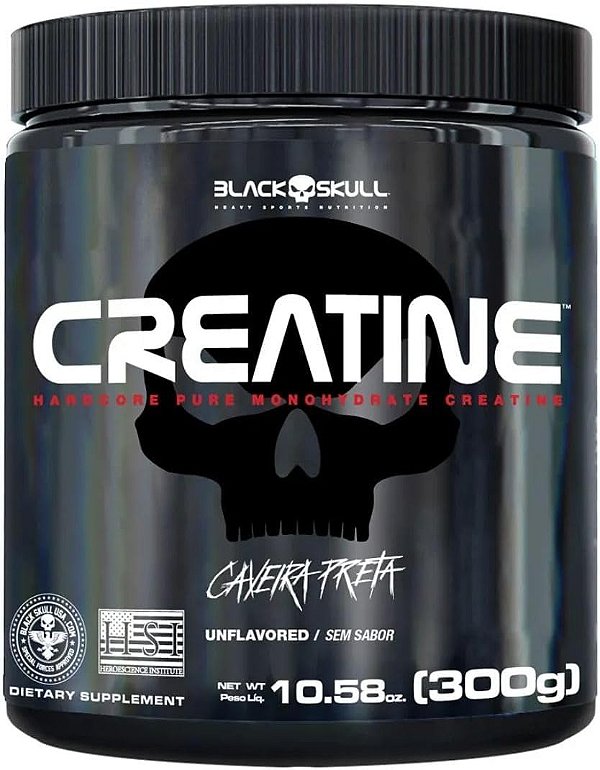 Creatina - 300G Sem Sabor - Black Skull