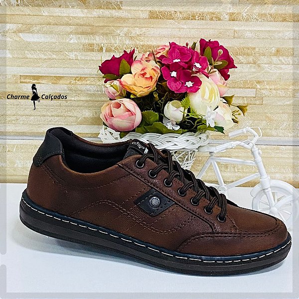 Sapatênis Strike Wear 3310112 Caramelo/Café - Charme_magazine_gus