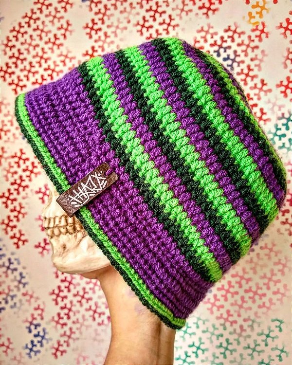 Bucket espiral roxo e verde