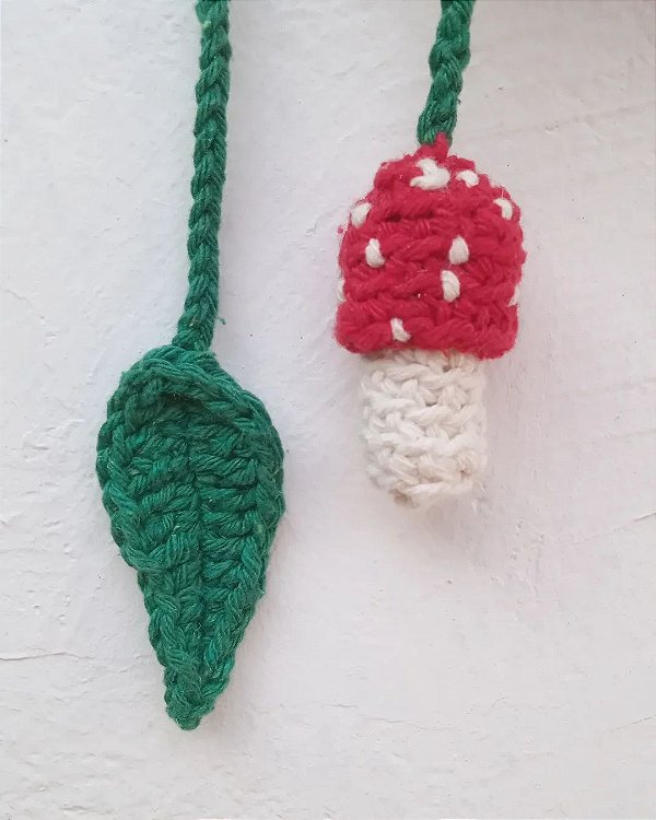 Marcador de página cogumelo bandeira