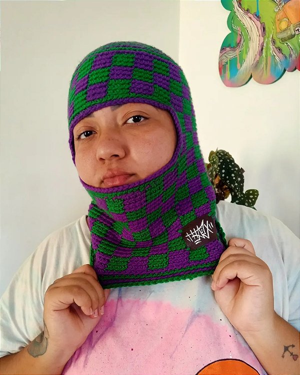 Balaclava xadrez coringa