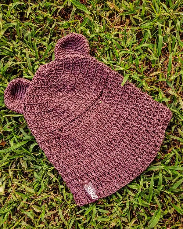 Balaclava urso chocolate