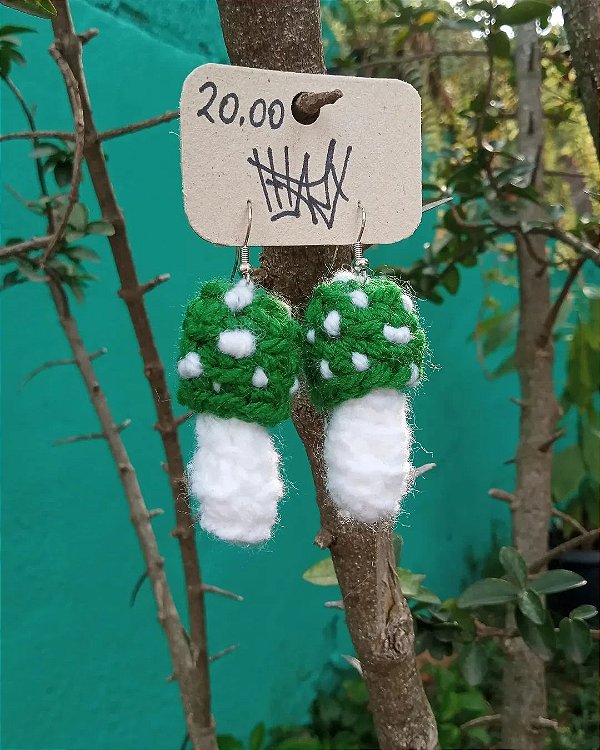 Brinco cogumelo par