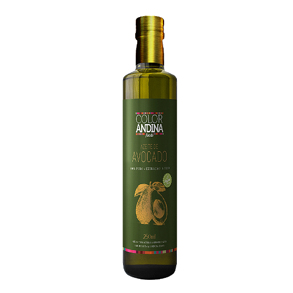 Azeite de Avocado 100% Puro 250ml (Color Andina)