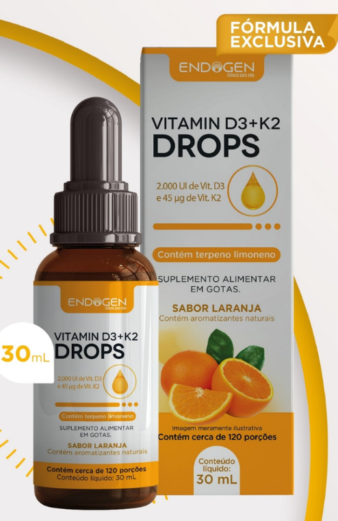Vitamin D3+K2 30ml (Endogen)