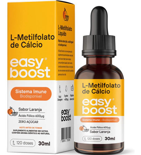 L- Metilfolato 1000mcg com 60 cap (Easy boost)