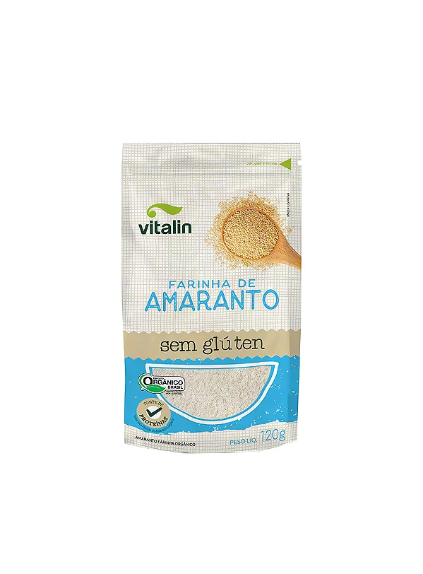 Amaranto Flocos Orgânico Sem Glúten 120g (Vitalin)