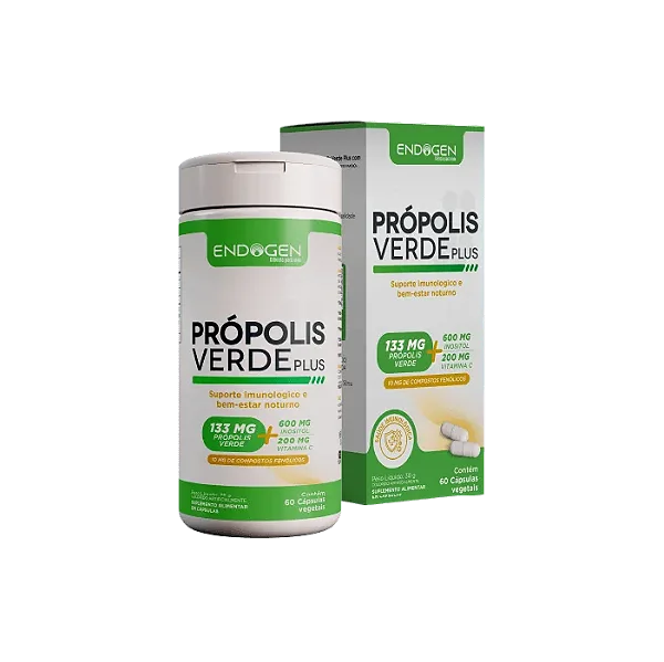 Própolis Verde Plus com 60 cápsulas ( Endogen )
