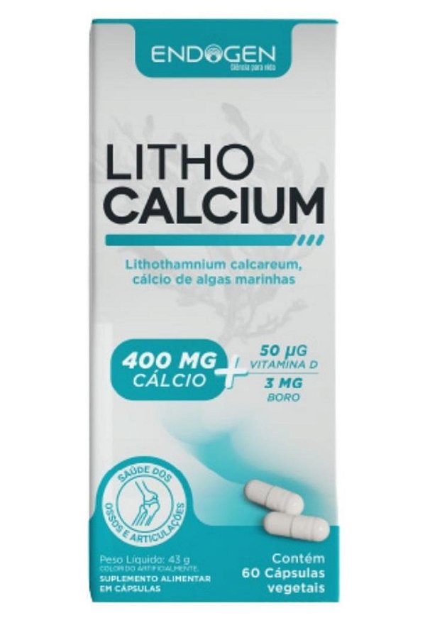 Litho Calcium com 60 cápsulas ( Endogen )